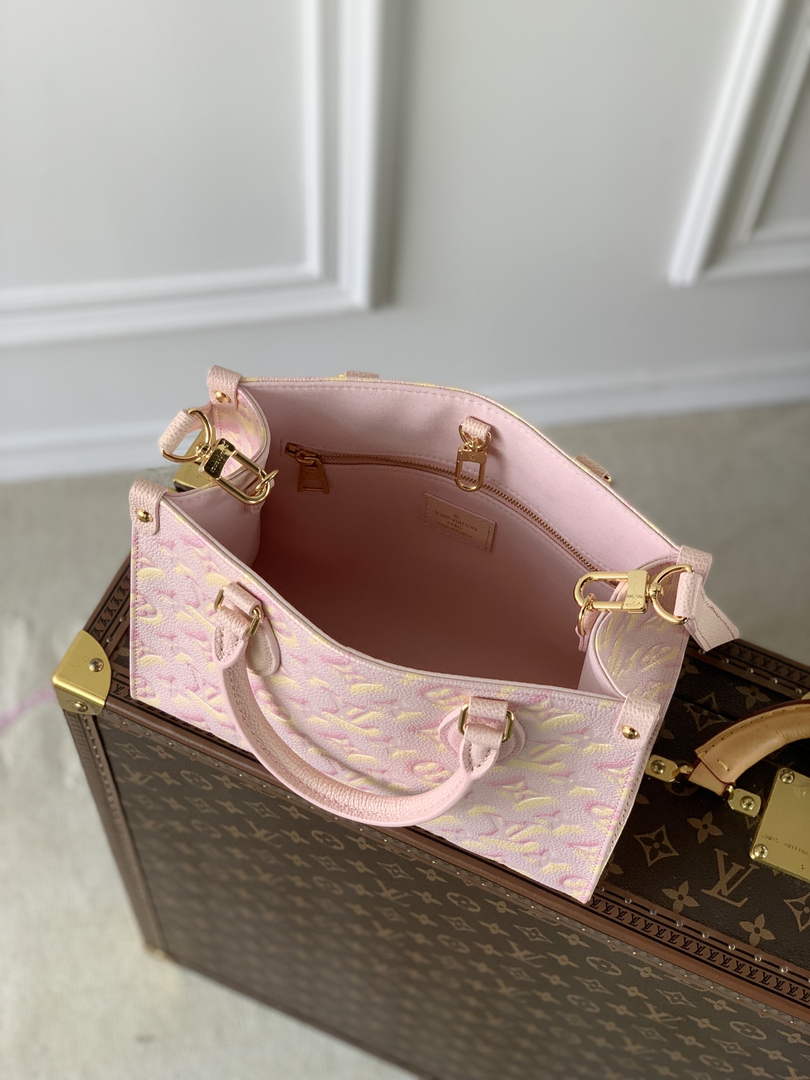 Louis Vuitton M46168 OnTheGo PM Tote Bag Pink - Default Title - View 4