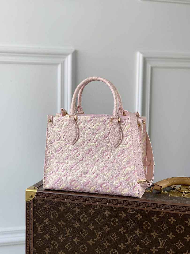 Louis Vuitton M46168 OnTheGo PM Tote Bag Pink - Default Title - View 1