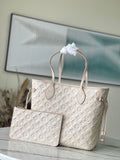 Louis Vuitton M46231 Neverfull MM Tote Bag Beige