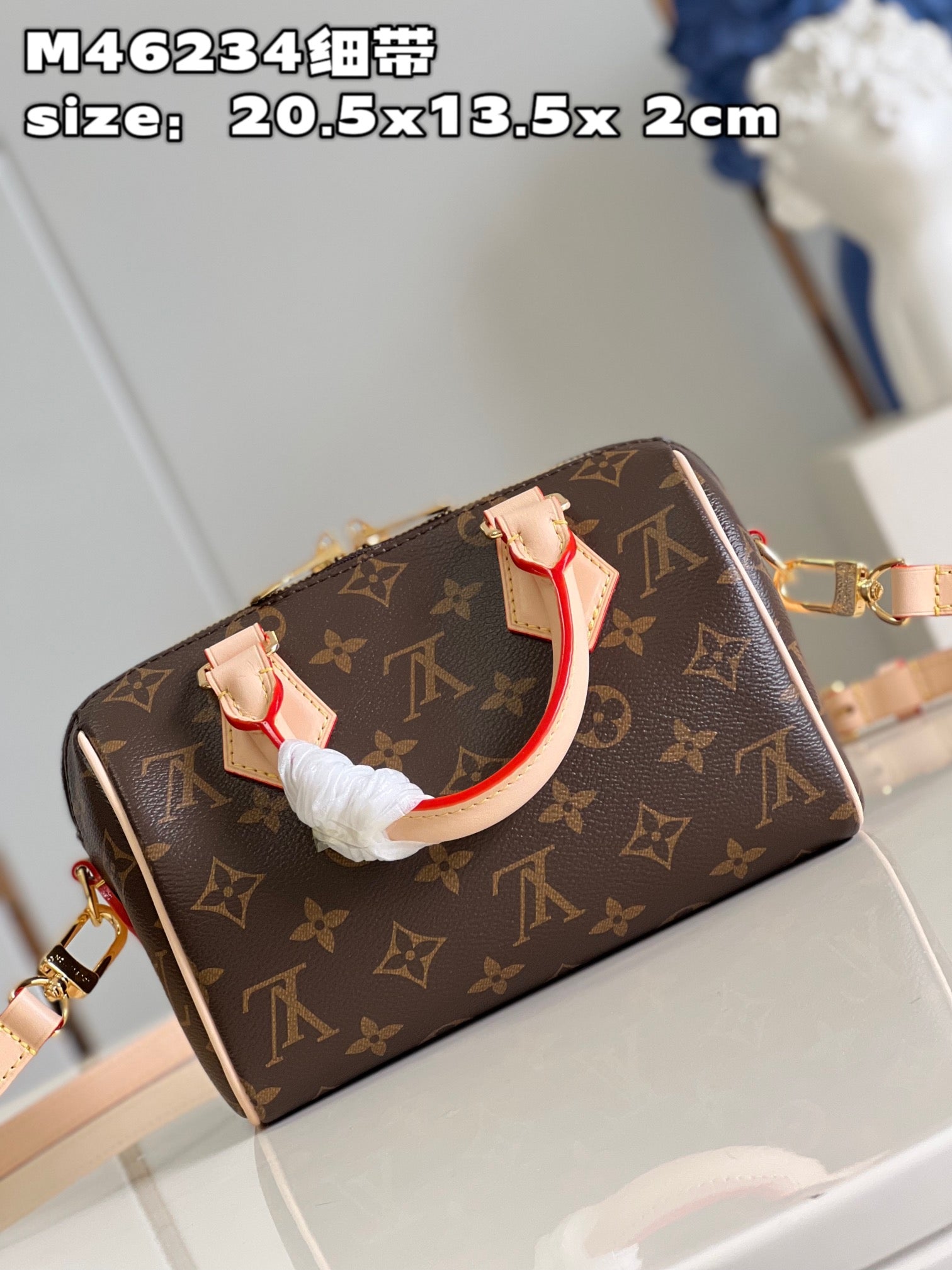 Louis Vuitton M46234 Speedy Bandoulière 20 Bag Monogram Beige