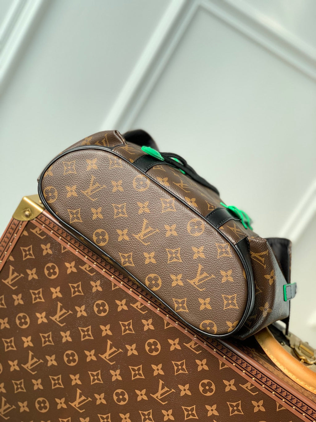 Louis Vuitton M46247 Christopher Backpack PM Monogram Canvas Green