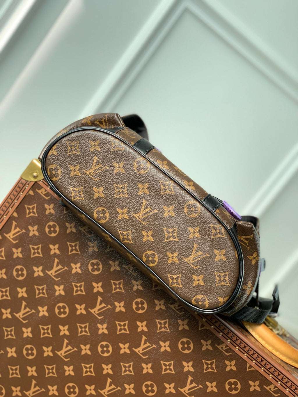 Louis Vuitton M46247 Christopher Backpack PM Monogram Canvas Purple