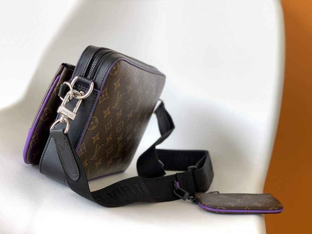 Louis Vuitton M46266 Trio Messenger Monogram Macassar Canvas