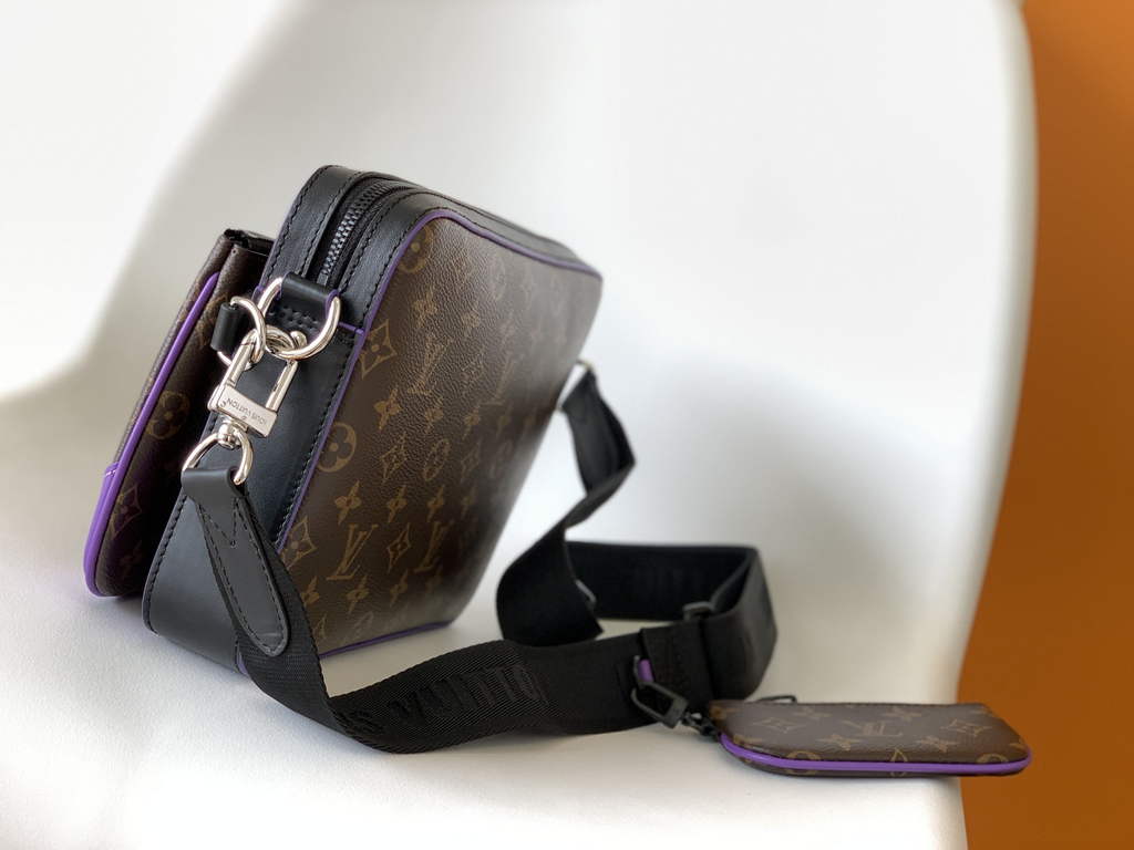 Louis Vuitton M46266 Trio Messenger Monogram Macassar Canvas
