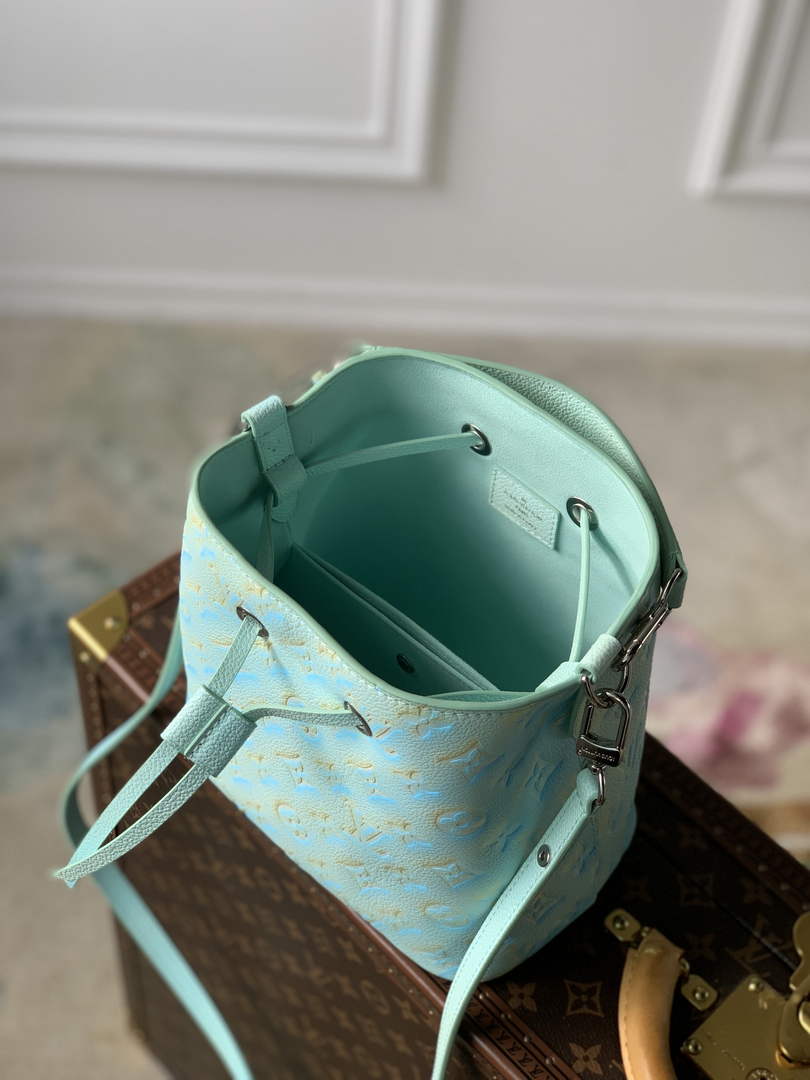 Louis Vuitton M46269 NeoNoé BB bucket Bag Monogram Green - 20 x 20 x 13 cm / Monogram Green - View 8