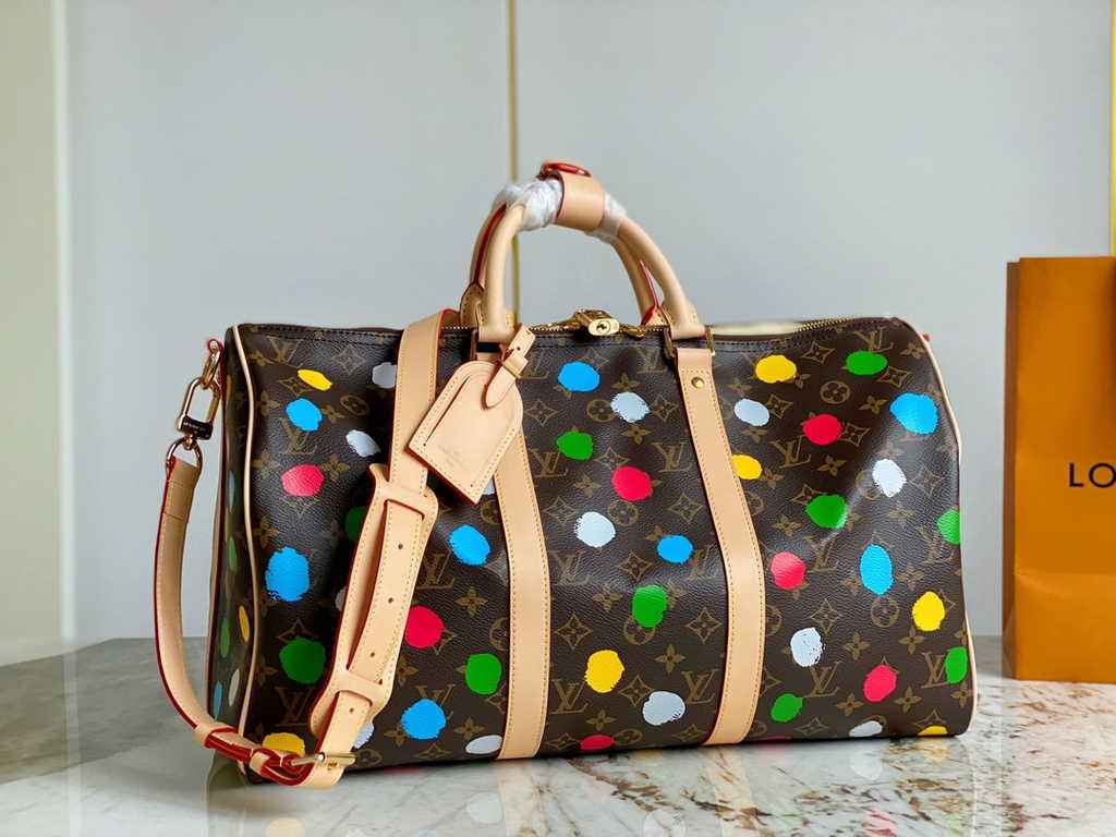 Louis Vuitton M46377 LV x YK Bandoulière Keepall 45 Travel bag Monogram Canvas