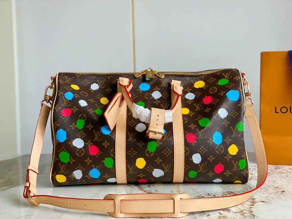 Louis Vuitton M46377 LV x YK Bandoulière Keepall 45 Travel bag Monogram Canvas