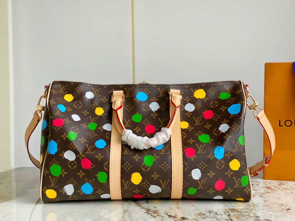 Louis Vuitton M46377 LV x YK Bandoulière Keepall 45 Travel bag Monogram Canvas