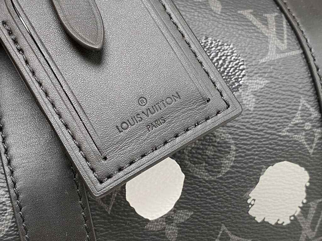 Louis Vuitton M46400 LV x YK Bandoulière Keepall 45 Monogram Eclipse Canvas