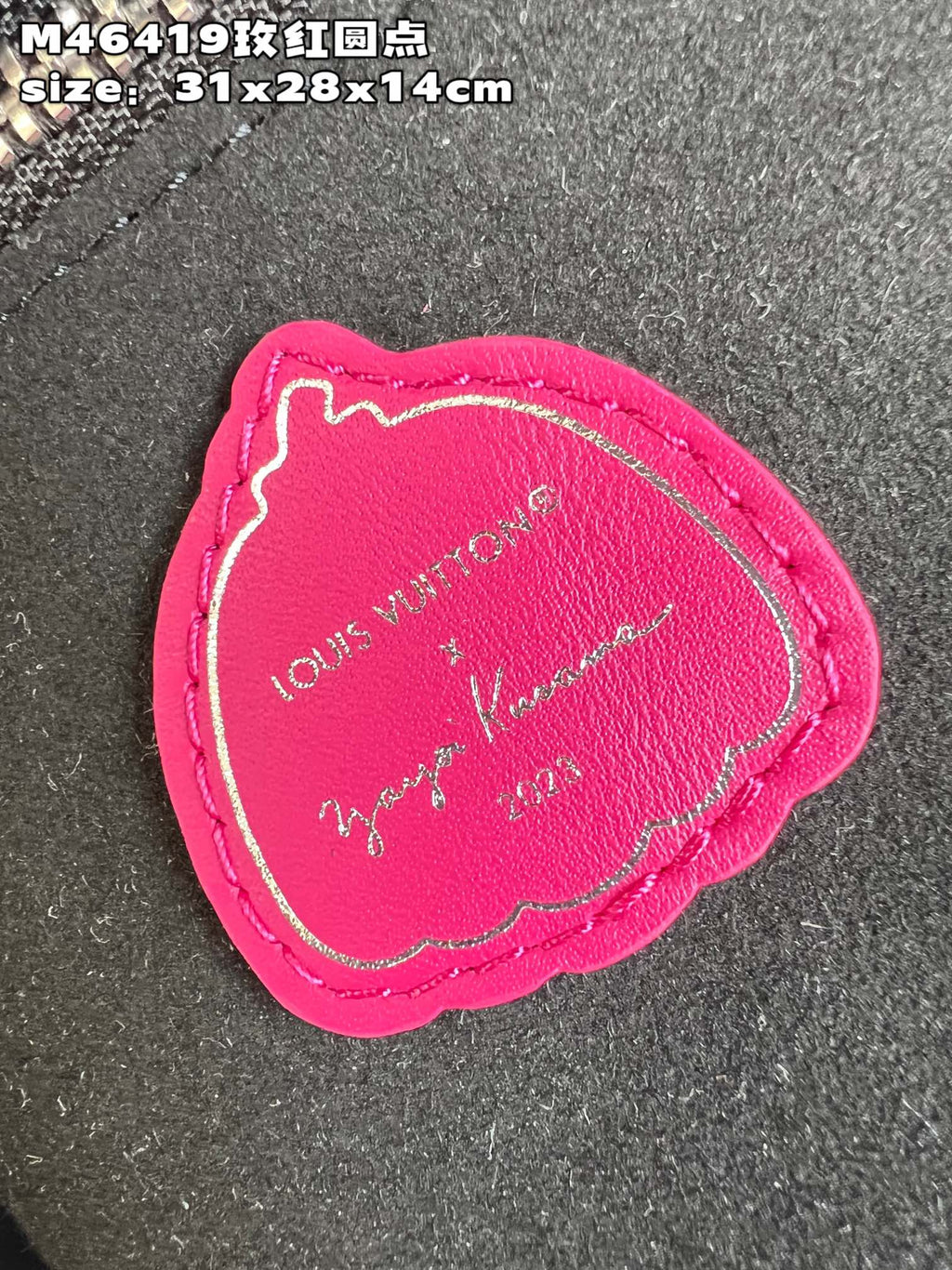 Louis Vuitton M46419 LV x YK Neverfull MM Bag Monogram Fuchsia
