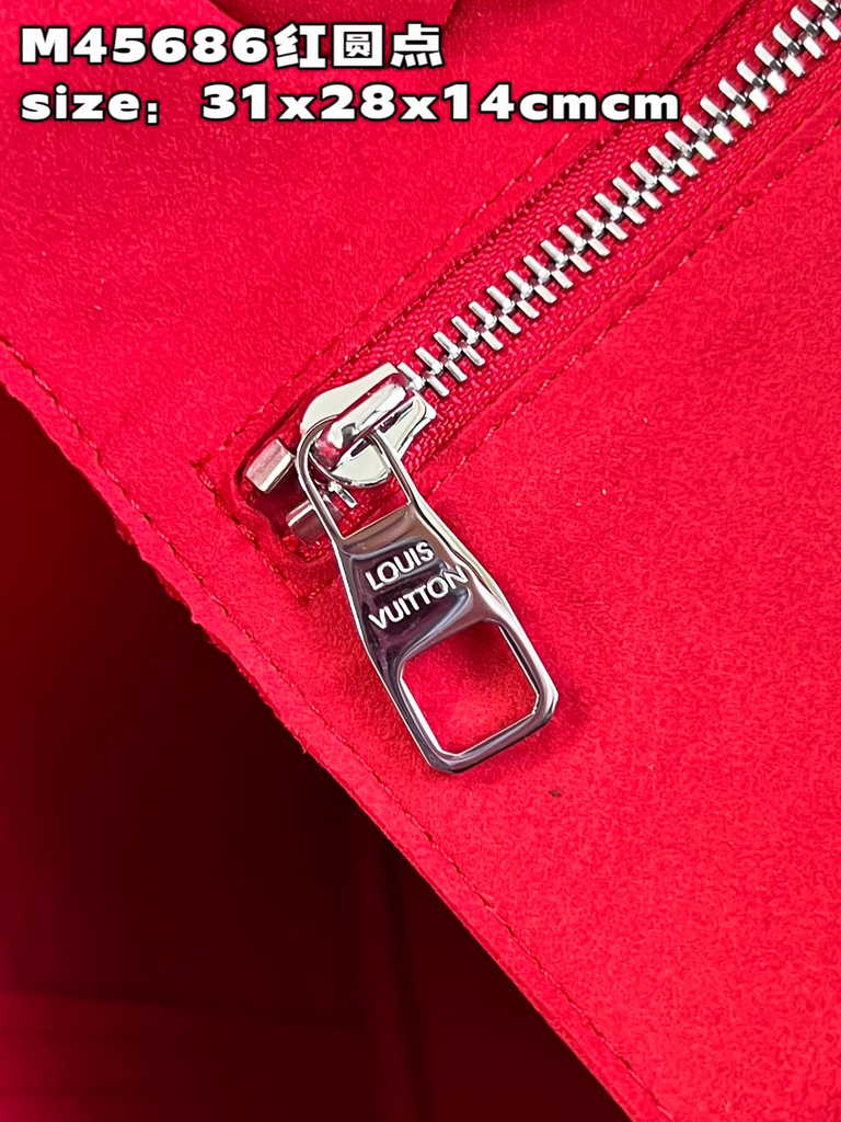 Louis Vuitton M46422 LV x YK Neverfull MM Bag Monogram Red