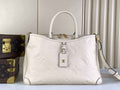 Louis Vuitton M46487 Trianon MM Bag Monogram Leather Beige