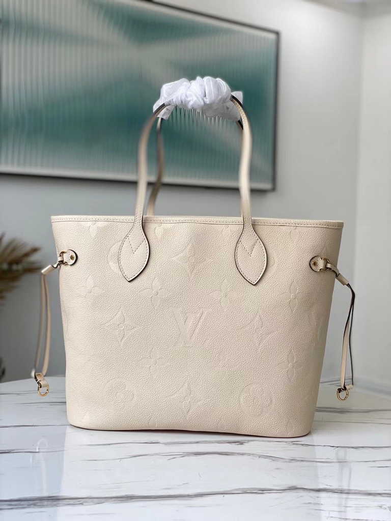 Louis Vuitton M46676 Braided Neverfull MM Bag Embossed cowhide leather