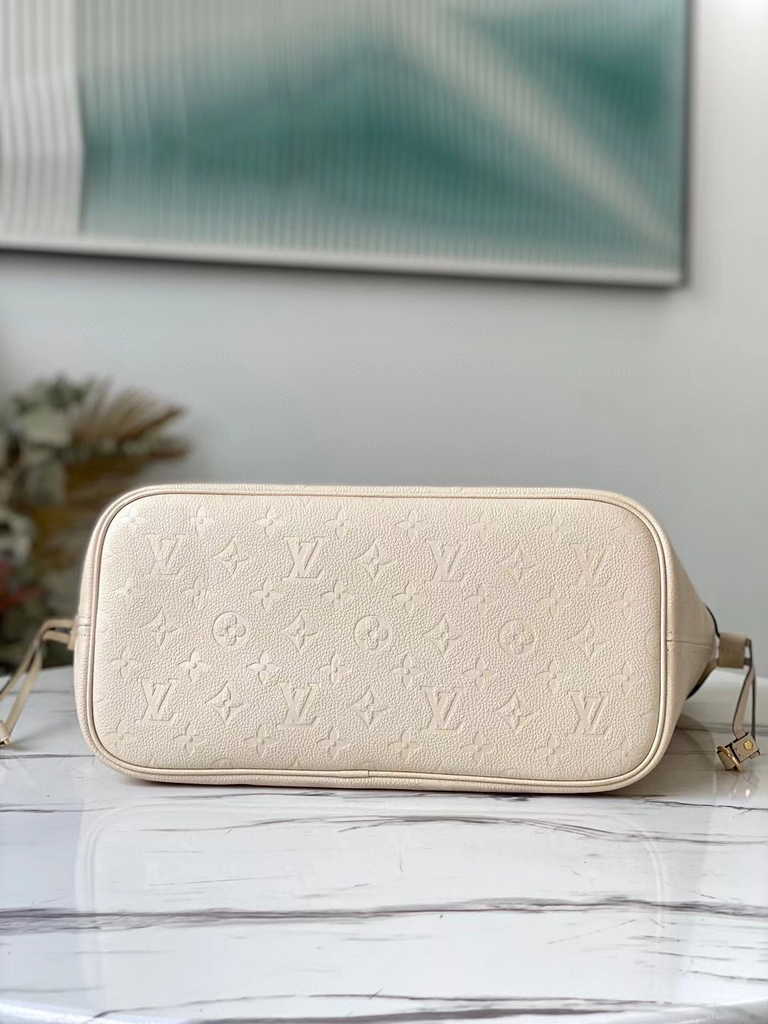 Louis Vuitton M46676 Braided Neverfull MM Bag Embossed cowhide leather