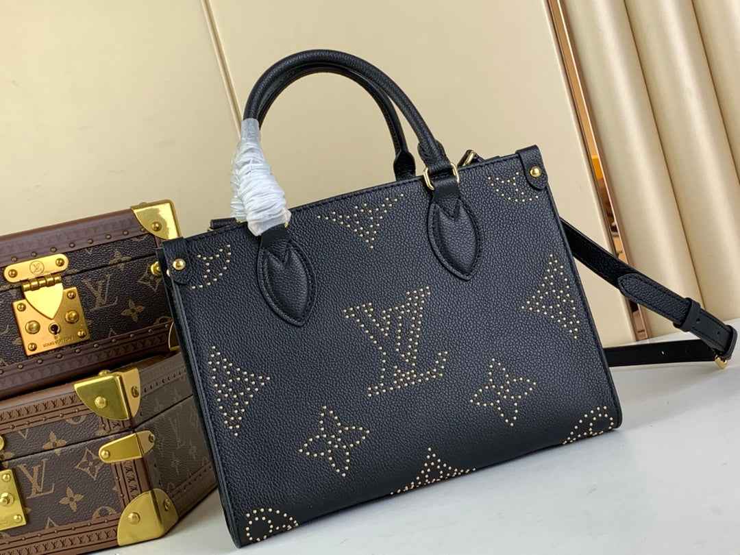 Louis Vuitton M46733 OnTheGo PM Tote Bag Black - Default Title - View 2