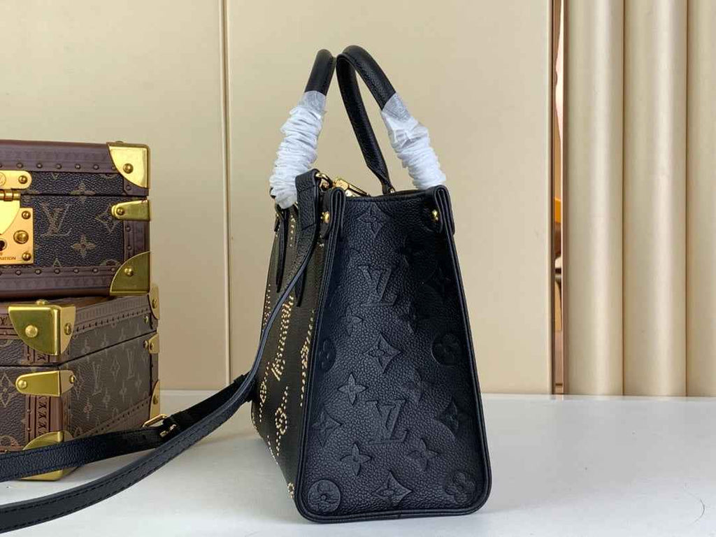 Louis Vuitton M46733 OnTheGo PM Tote Bag Black - Default Title - View 3