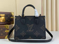 Louis Vuitton M46733 OnTheGo PM Tote Bag Black - Default Title - View 1