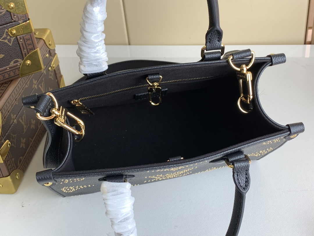Louis Vuitton M46733 OnTheGo PM Tote Bag Black - Default Title - View 8