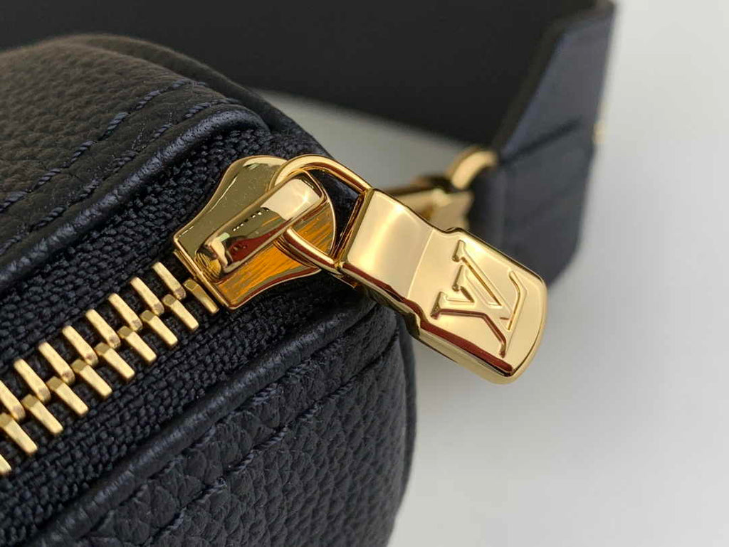 Louis Vuitton M46745 Nano Speedy Monogram Empreinte Leather Black