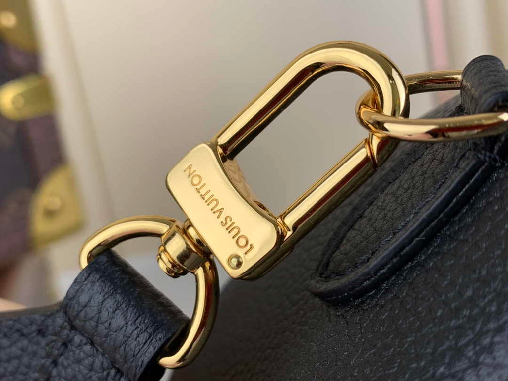 Louis Vuitton M46745 Nano Speedy Monogram Empreinte Leather Black