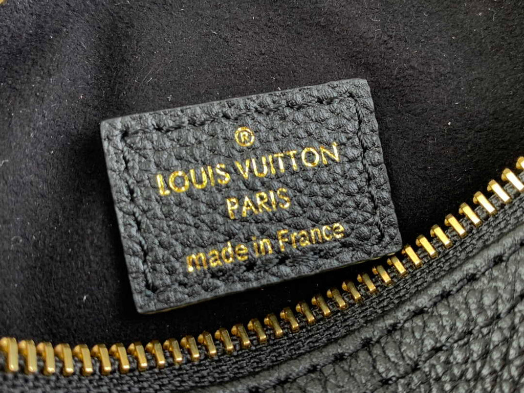 Louis Vuitton M46745 Nano Speedy Monogram Empreinte Leather Black