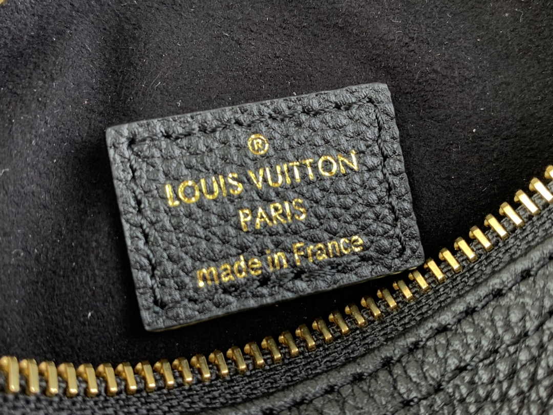 Louis Vuitton M46745 Nano Speedy Monogram Empreinte Leather Black
