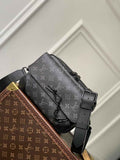 Louis Vuitton M46795 Steamer Messenger Monogram Eclipse canvas