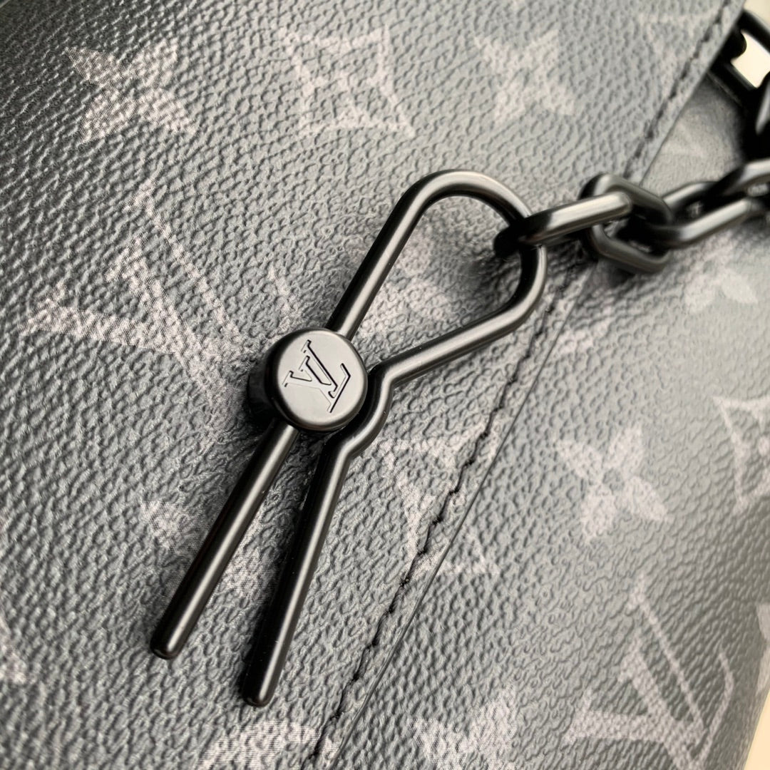 Louis Vuitton M46795 Steamer Messenger Monogram Eclipse canvas