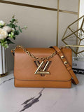 Louis Vuitton M51884 LV M21120 Twist MM Bag Epi Leather Brown