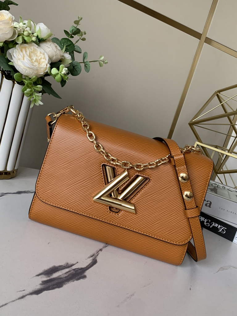 Louis Vuitton M51884 LV M21120 Twist MM Bag Epi Leather Brown - Default Title - View 3