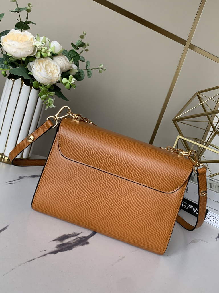 Louis Vuitton M51884 LV M21120 Twist MM Bag Epi Leather Brown - Default Title - View 4