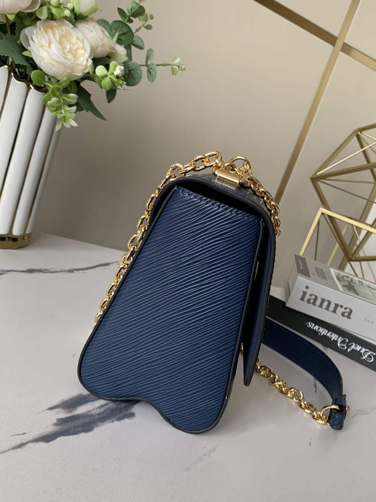Louis Vuitton M53090 Twist MM Bag Epi Leather Indigo Blue - Default Title - View 4