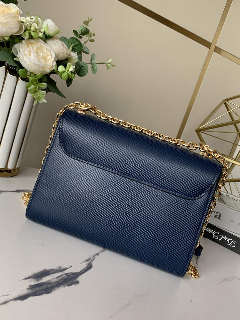 Louis Vuitton M53090 Twist MM Bag Epi Leather Indigo Blue - Default Title - View 2