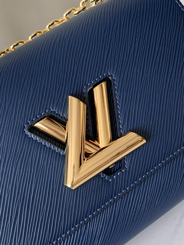 Louis Vuitton M53090 Twist MM Bag Epi Leather Indigo Blue - Default Title - View 7