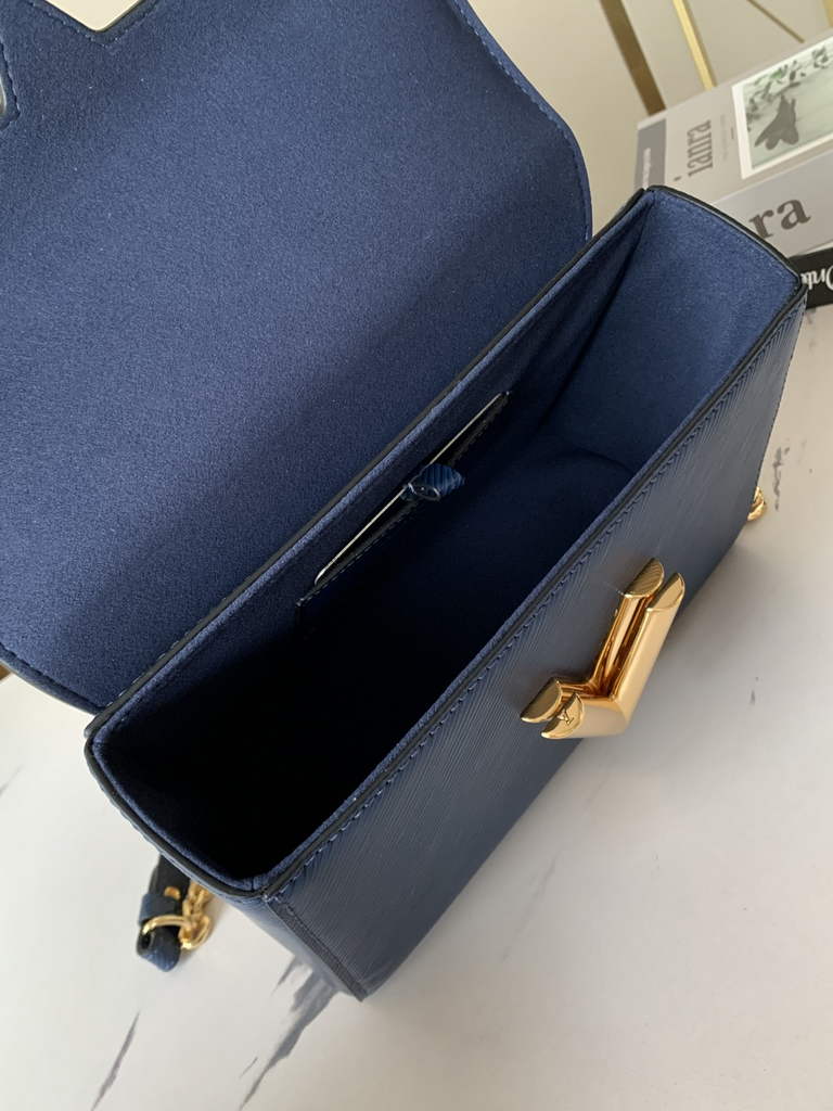 Louis Vuitton M53090 Twist MM Bag Epi Leather Indigo Blue - Default Title - View 8