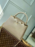 Louis Vuitton  M54663 Capucines MM Bag Gold Taurillon leather