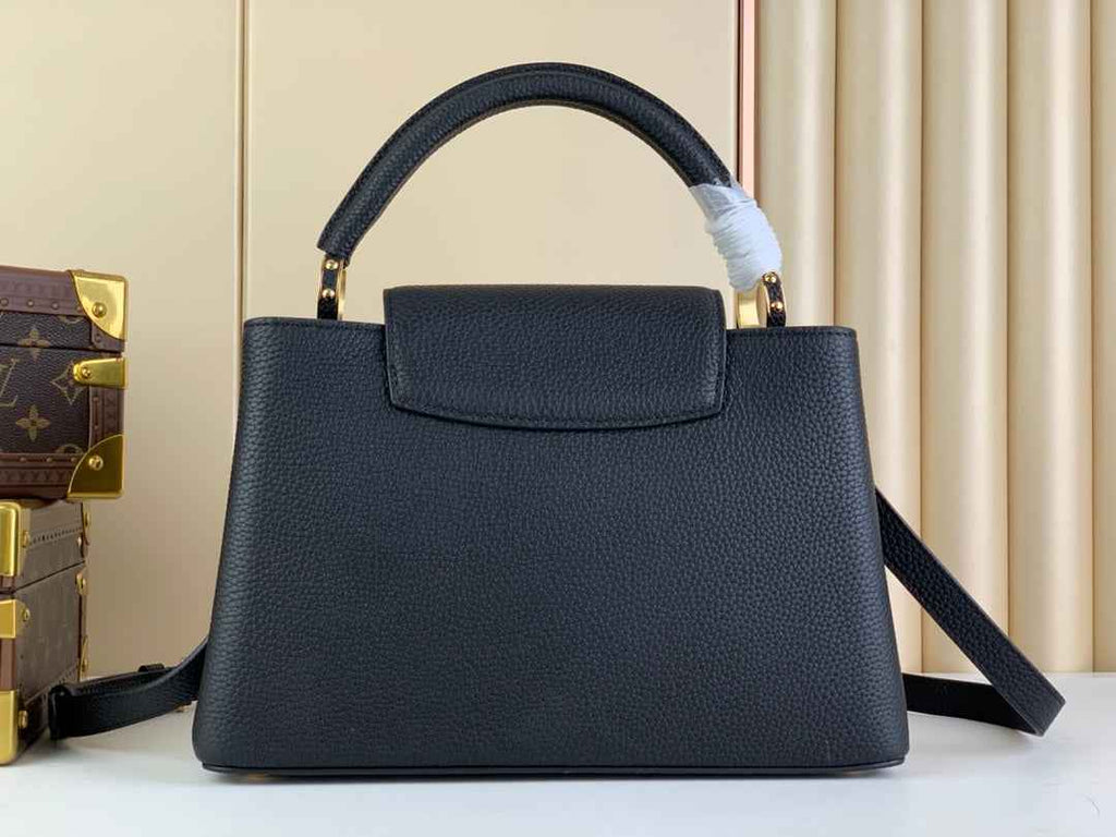 Louis Vuitton  M54663 Capucines MM Bag Black Taurillon leather