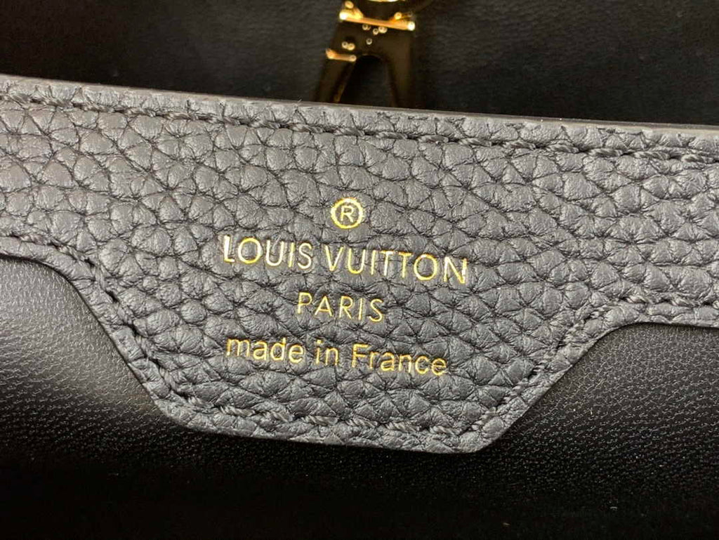 Louis Vuitton  M54663 Capucines MM Bag Black Taurillon leather