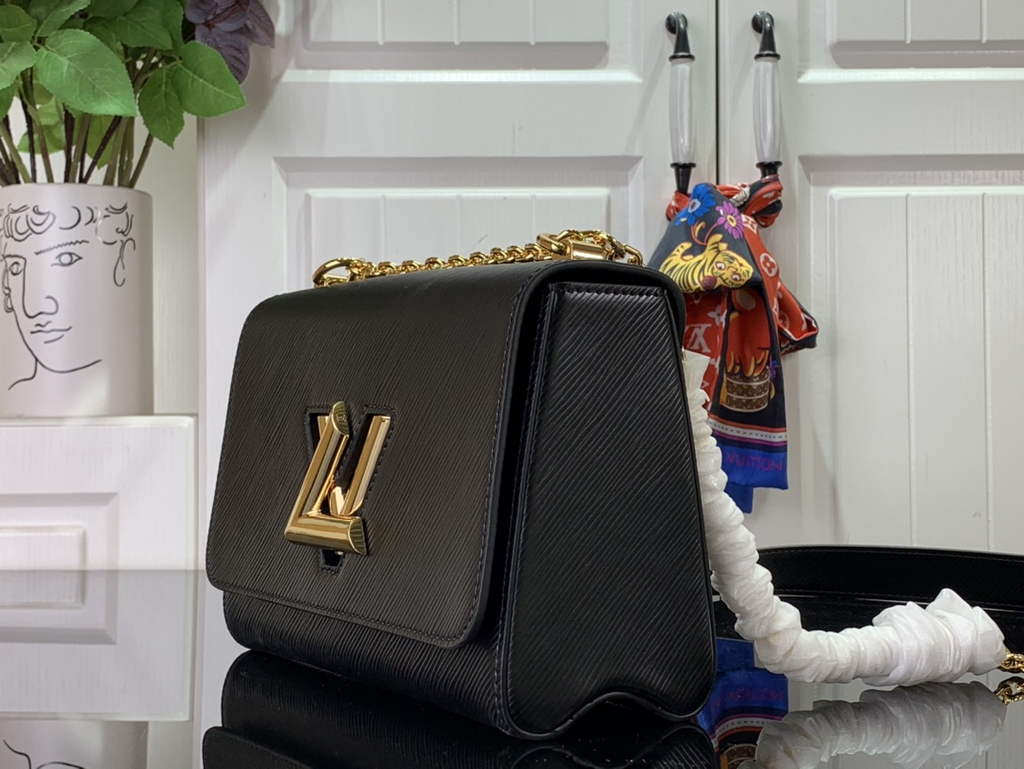 Louis Vuitton M54804 Twist MM Bag Epi Leather Black - Default Title - View 3
