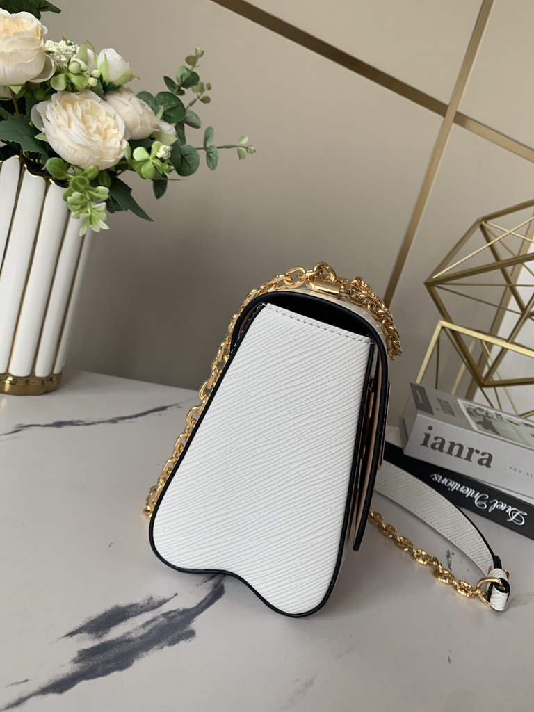 Louis Vuitton M55513 Twist MM Bag Epi Leather White - Default Title - View 4