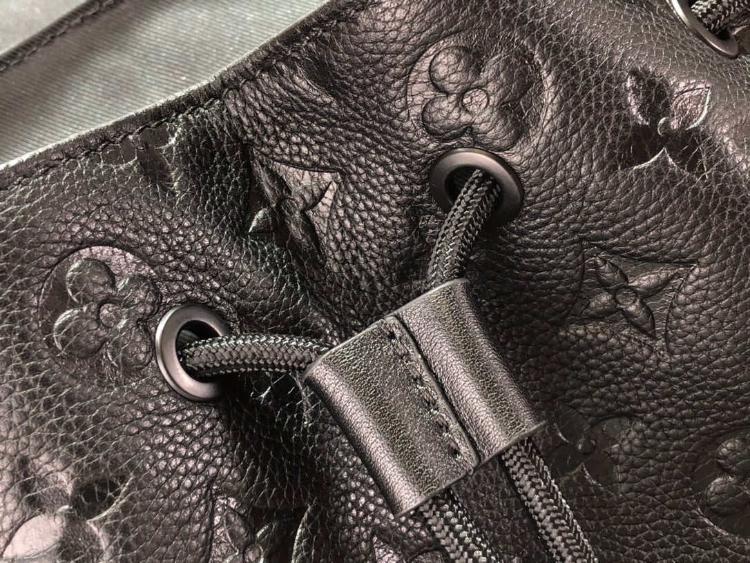 Louis Vuitton M55699 Christopher Backpack MM Leather Black