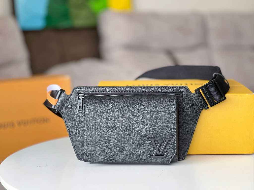 Louis Vuitton M57081 Takeoff Slingbag LV Aerogram Men Black