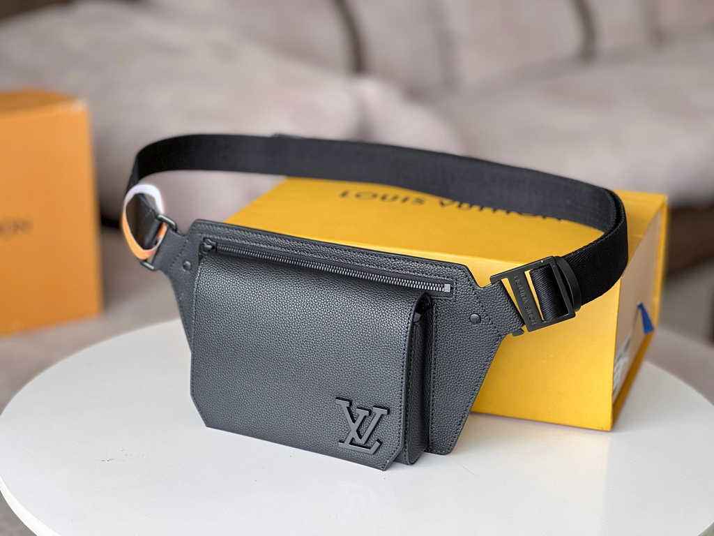 Louis Vuitton M57081 Takeoff Slingbag LV Aerogram Men Black