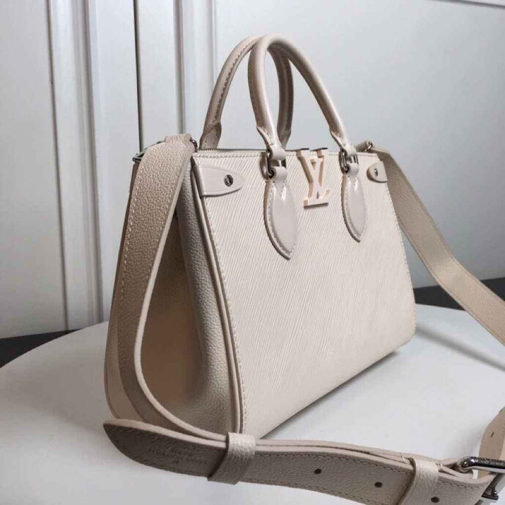 Louis Vuitton M57680 Grenelle Tote PM Epi Beige Leather Handbag