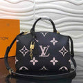 Louis Vuitton M58913 Petit Palais Bicolor Monogram Leather Black