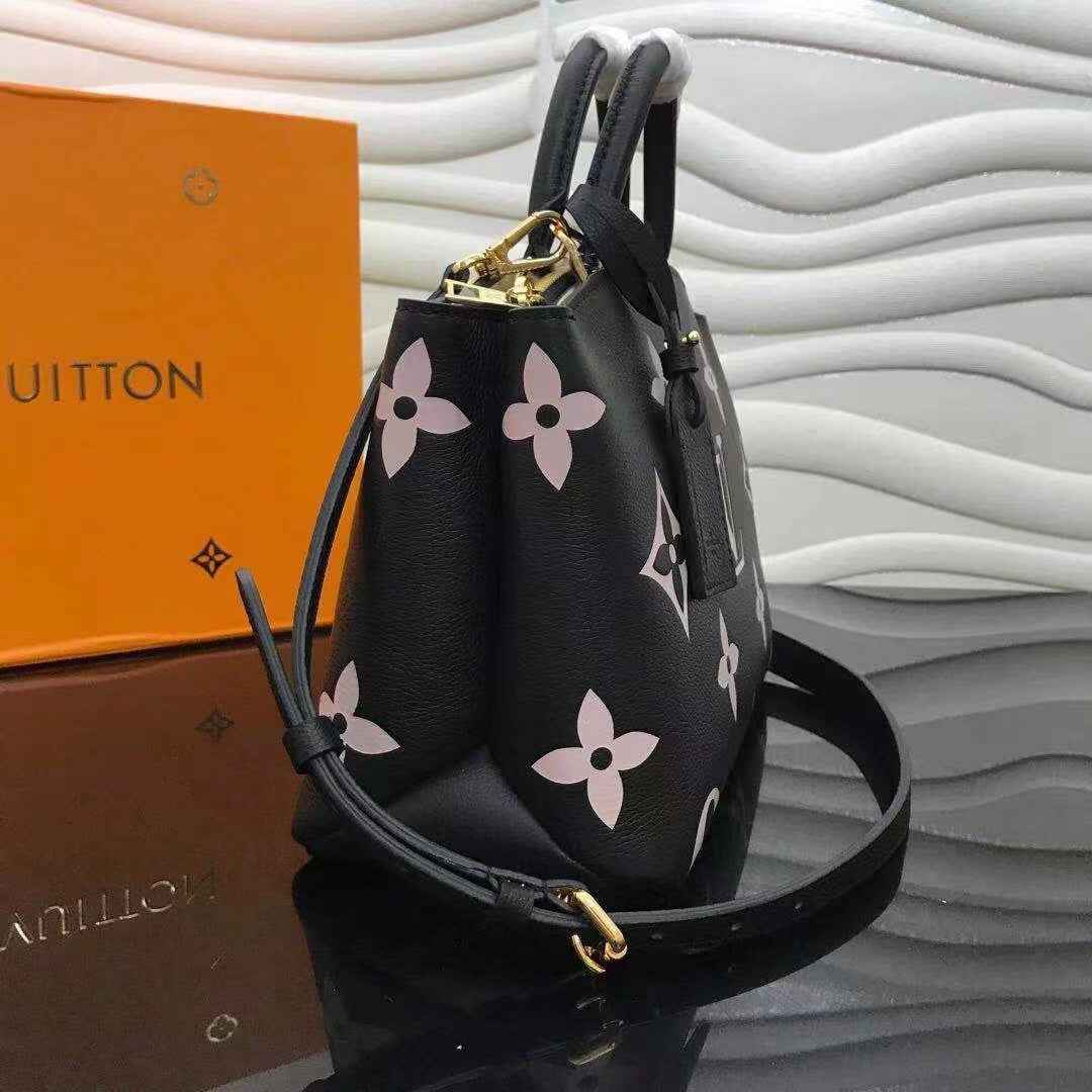 Louis Vuitton M58913 Petit Palais Bicolor Monogram Leather Black