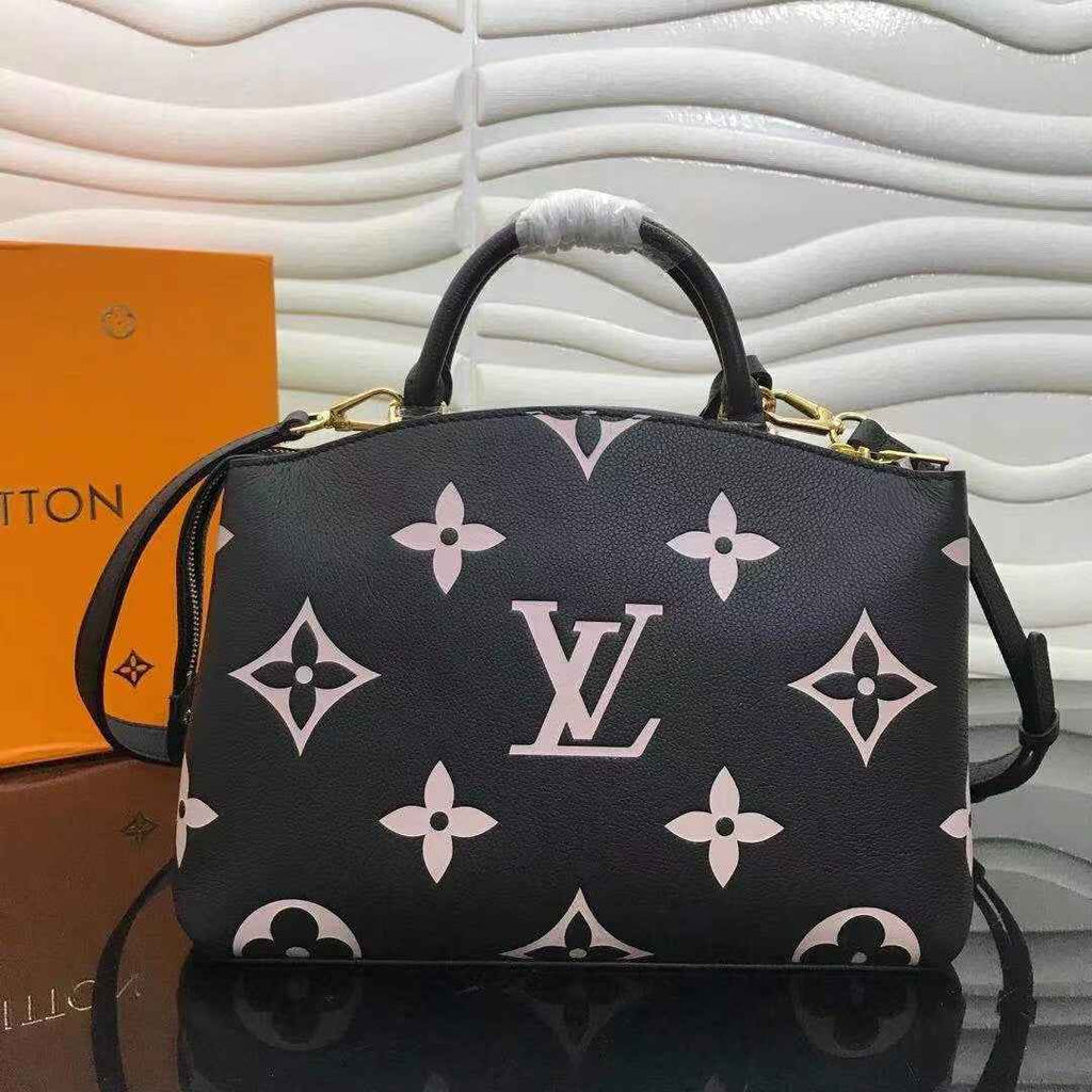 Louis Vuitton M58913 Petit Palais Bicolor Monogram Leather Black