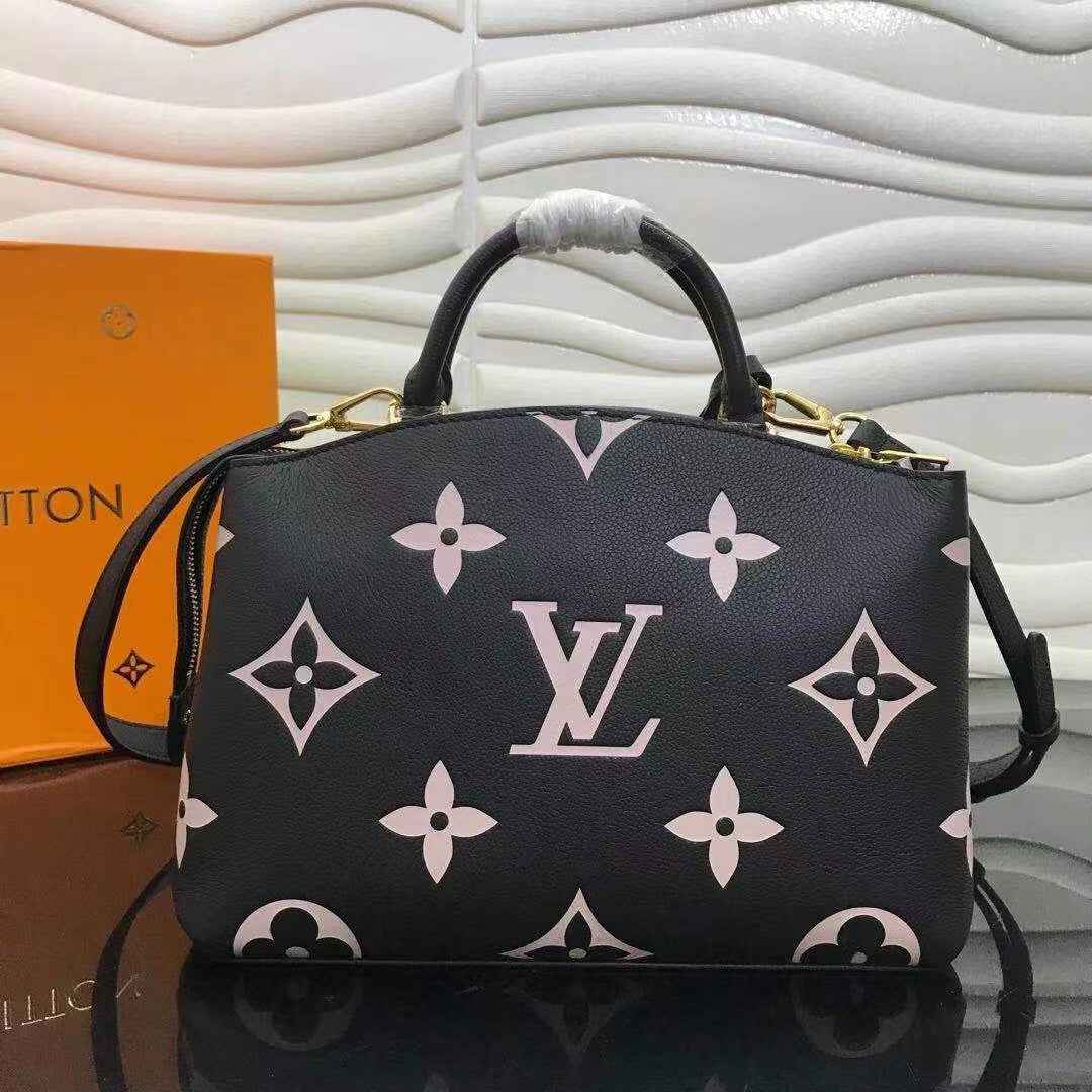 Louis Vuitton M58913 Petit Palais Bicolor Monogram Leather Black