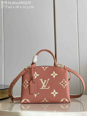 Monogram Leather Pink