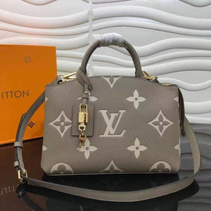 Monogram Leather Gray